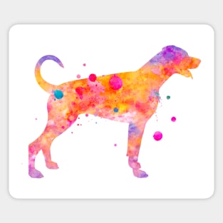 Doberman Dog Watercolor Painting 4 Sticker